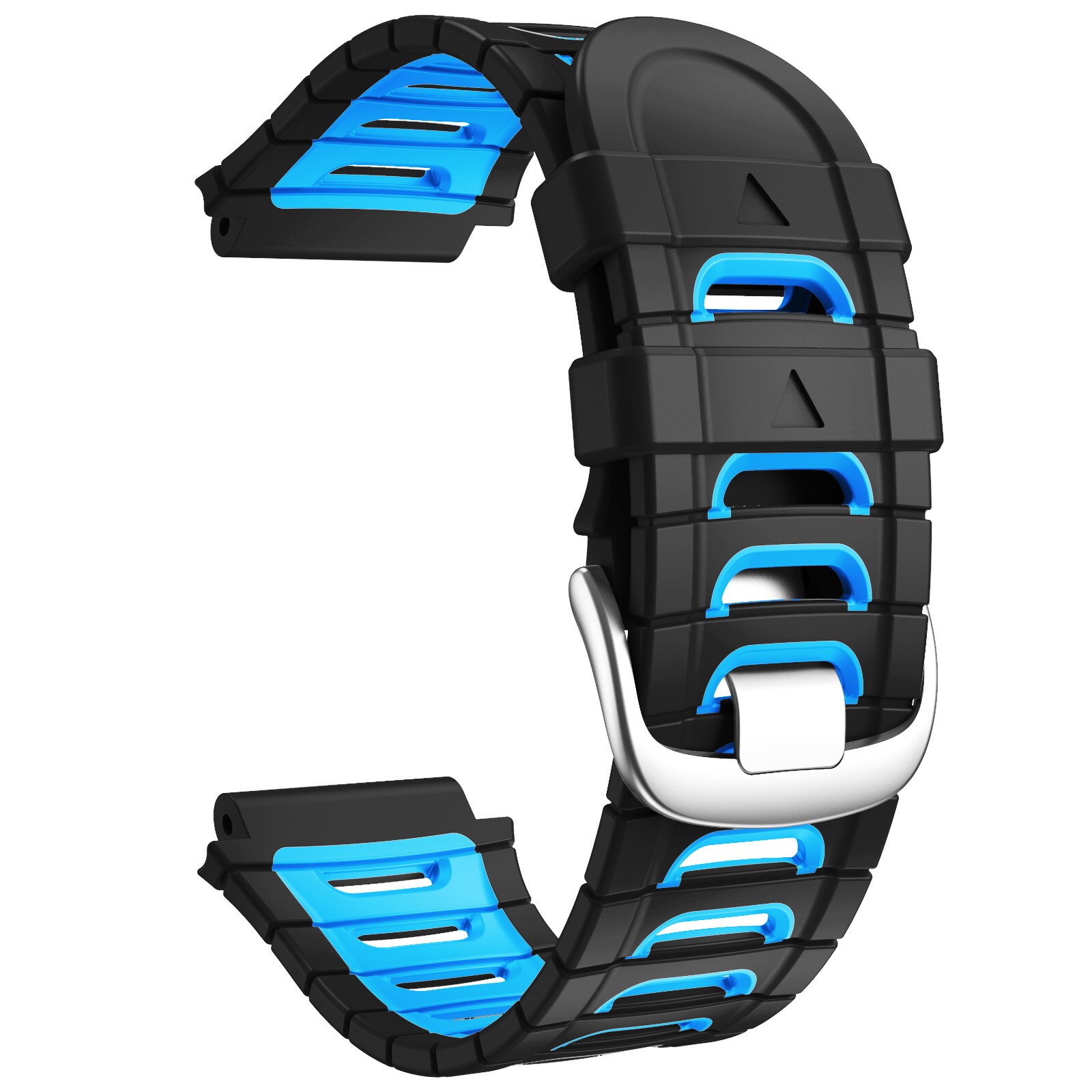 Horlogeband Voor Forerunner 920XT Siliconen Band Kleurrijke Vervanging Polsbandje Zachte Sport Armband: Black Blue