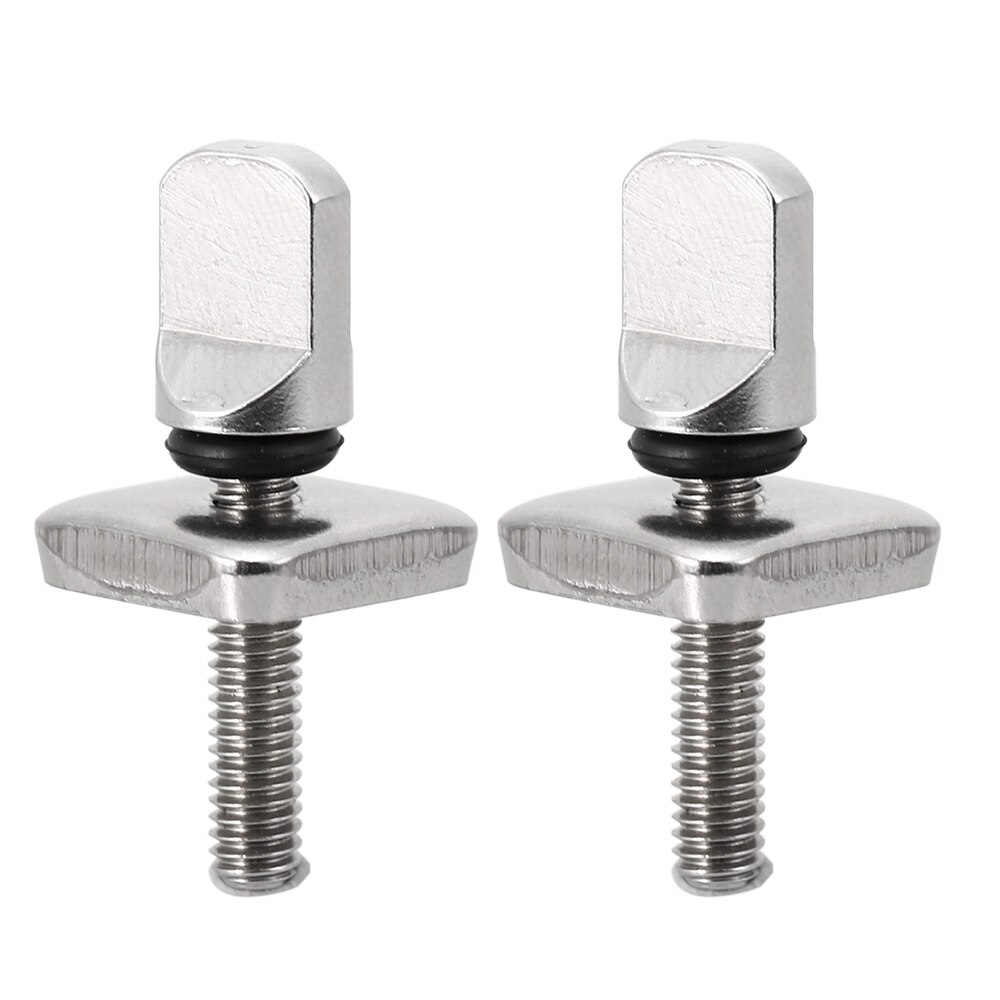 Tornillos de aletas Longboard de acero inoxidable sin herramientas 2 uds/3 uds. Tornillos de aletas y placa sin herramienta tornillos de tabla de surf con placa: 	2PCS