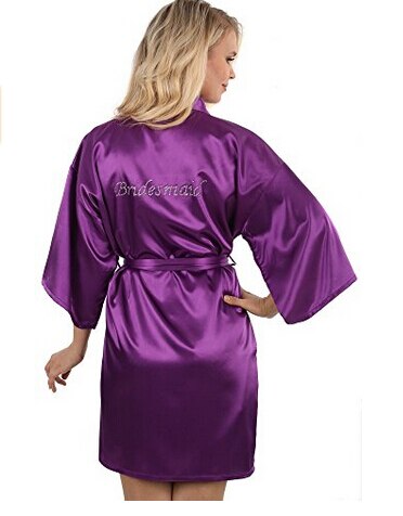 Camisola feminina branca, vestido de noiva ou robe para casamento, roupa de dormir: L / Lavanda