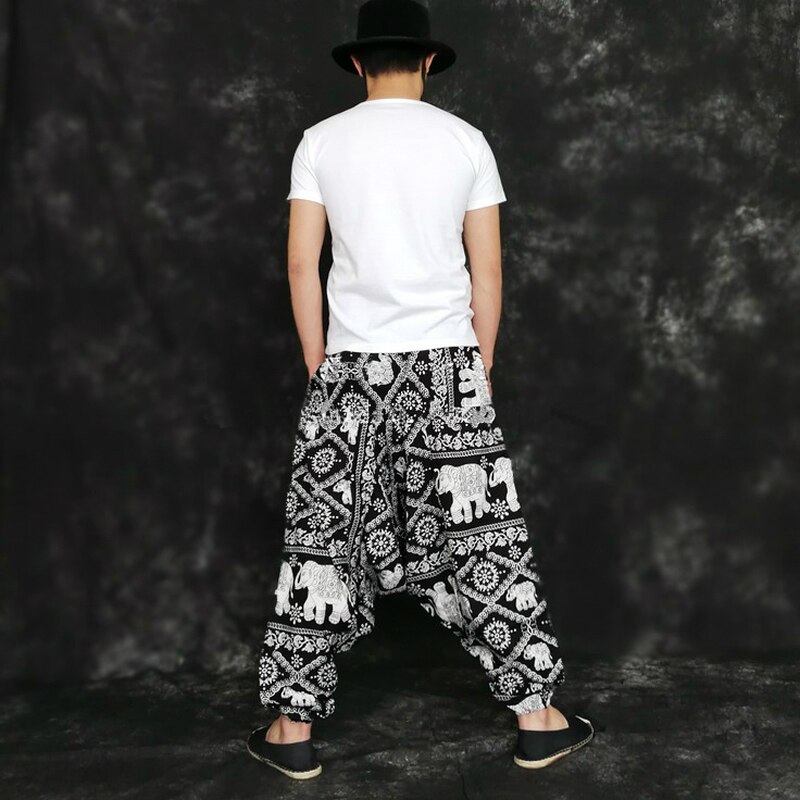 Hiphop herr haremsbyxor baggy gren träningsbyxor vida ben joggare man byxor kläder pantalones hombre