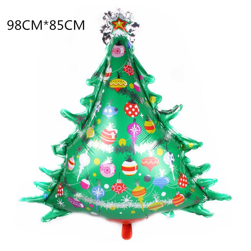 Jul lager folie ballonger pojke globos julgran ballong julfest dekorationer navidad box boll år: 16