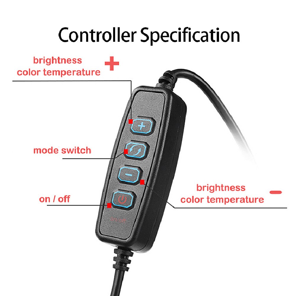 26 Cm Led Ring Licht Dimbare Usb Licht Voor Fotografie Camera Studio Make-Up Light Spot Verlichting