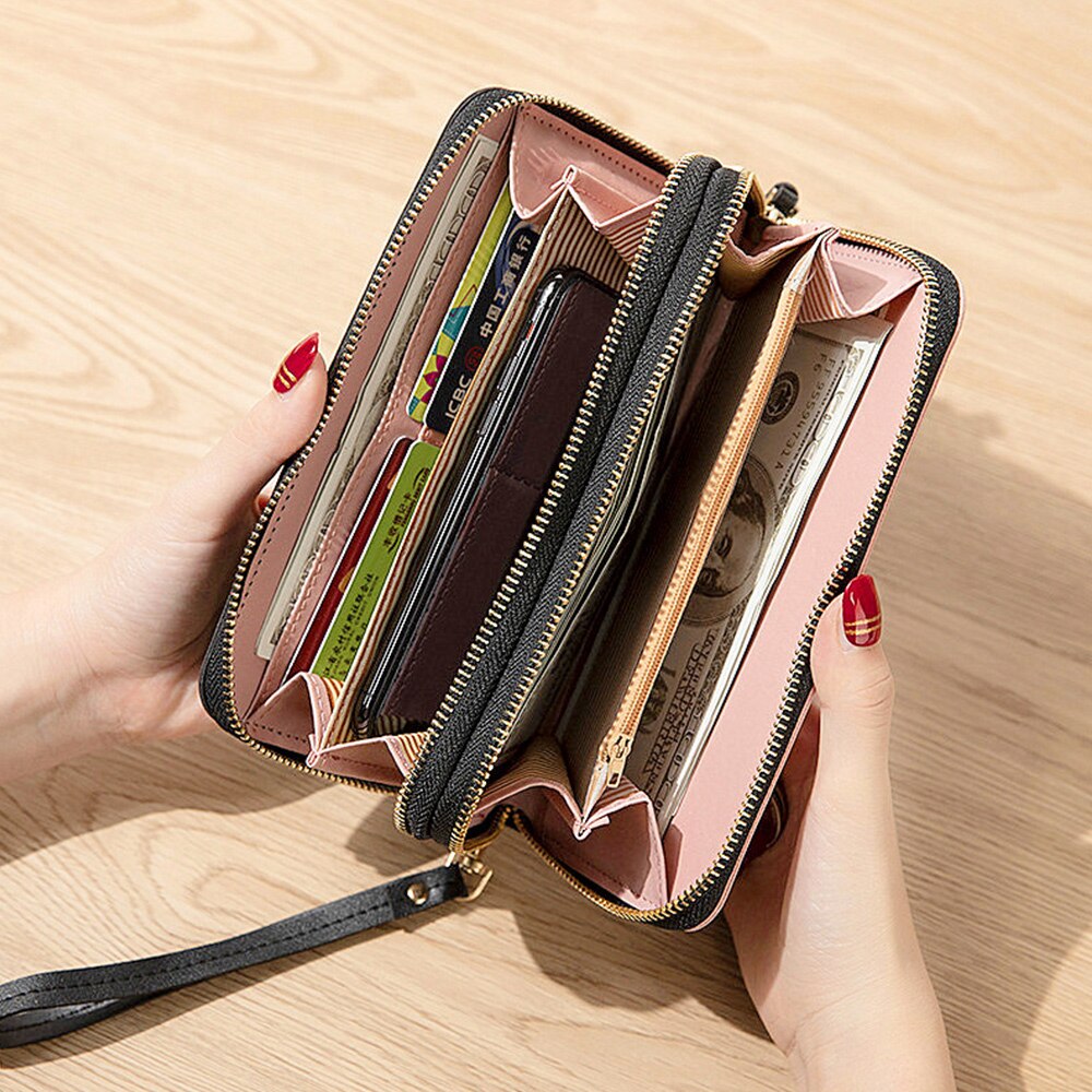 Bloemen polsband dames lange clutch tas grote capaciteit portemonnee dames portemonnee dames portemonnee mobiele telefoon kaarthouder catlas