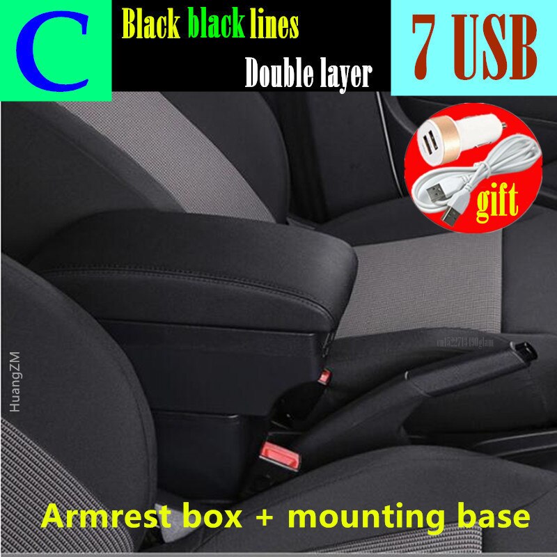 Accoudoir de voiture avec Interface USB, boîte de rangement de contenu en magasin Central pour Opel et Adam