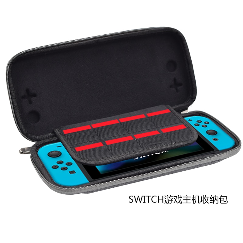 Bolsa dura de almacenamiento con de concha para Nintendo Switch, bolso de viaje, funda protectora para consola de Switch NS, color gris