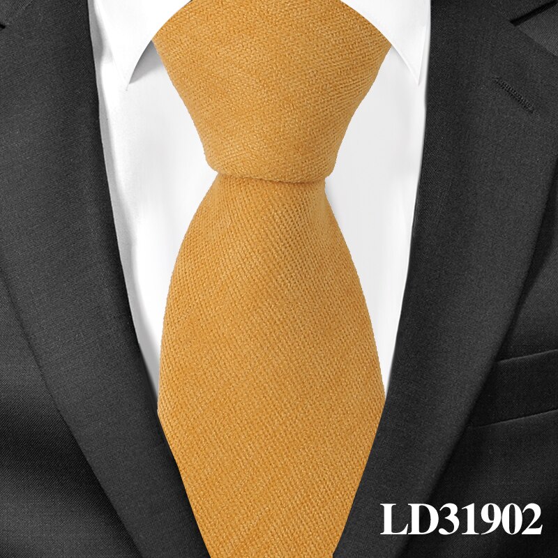 Männer Baumwolle Krawatten lässig Anzüge Dünne Krawatte Gravatas Solide Grün Mens Krawatten Für Geschäft 7 cm Breite Hochzeit Männer krawatten: LD31902