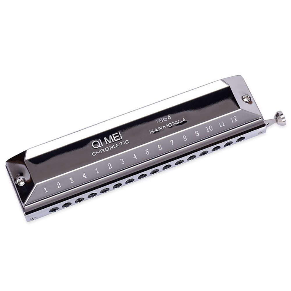 Chromatic Harmonica 16 Holes 64 Tones Mouth Organ Instrumentos Key C Chromatic Harp Musical Instruments