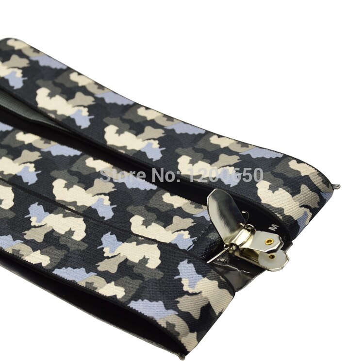 120 cm heren Unisex Clip-op Bretels Elastische 3.5 cm Breed Camo Groen groter Bretels Y-back jarretel & Retail