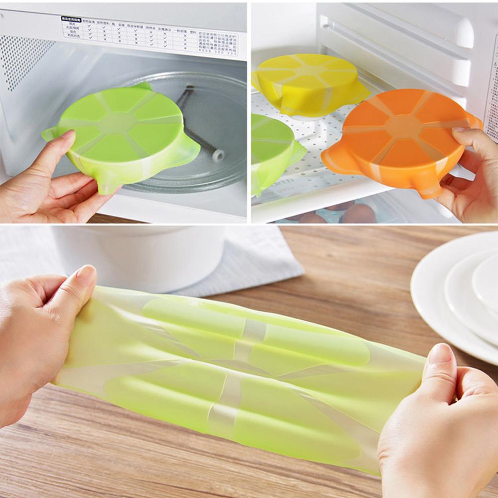 Förseglad silikon matfilm färsk mat täcka wrap kök stretch fräsch hålla behållare lock wrap verktyg kök verktyg