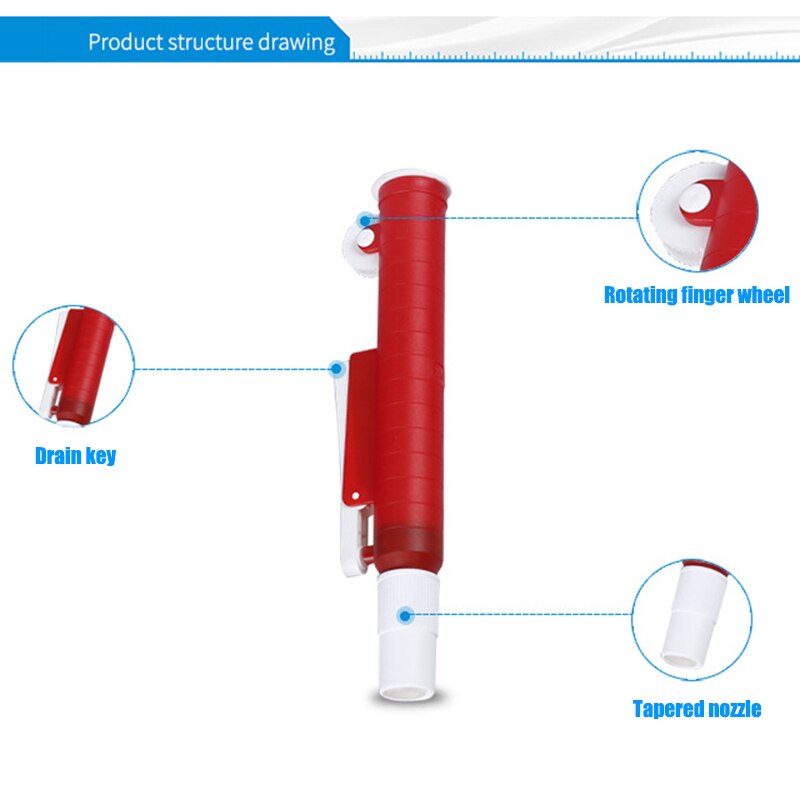 Pipettor Single Channel Volume Micro Pipettes Lab Transfer Pipettes for Lab 2ml 10ml 25ml --M25