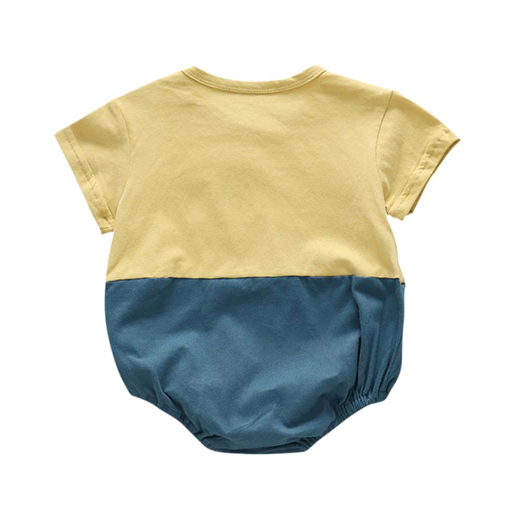 Spring Summer Baby Boys Girls Short Sleeve Cotton Letter Prints Bodysuits