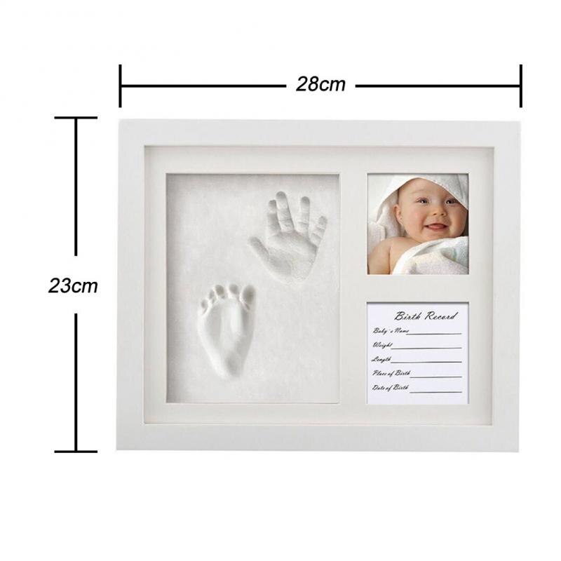 Pasgeboren Baby Handafdruk Footprint Kit Casting Baby Baby Diy Niet-giftig Souvenirs Opdruk Zachte Klei Stempelkussen Voor Baby