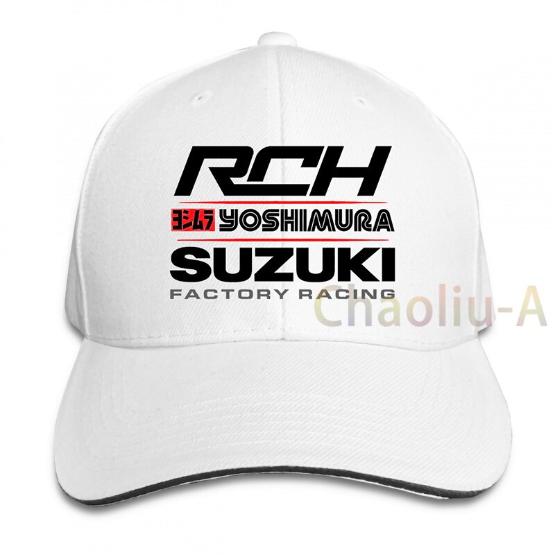 Suzuki Yoshimura Racer Japan Gsx Gsxr Rch Suzuki Baseball cap men women Trucker Hats adjustable cap: 1-White