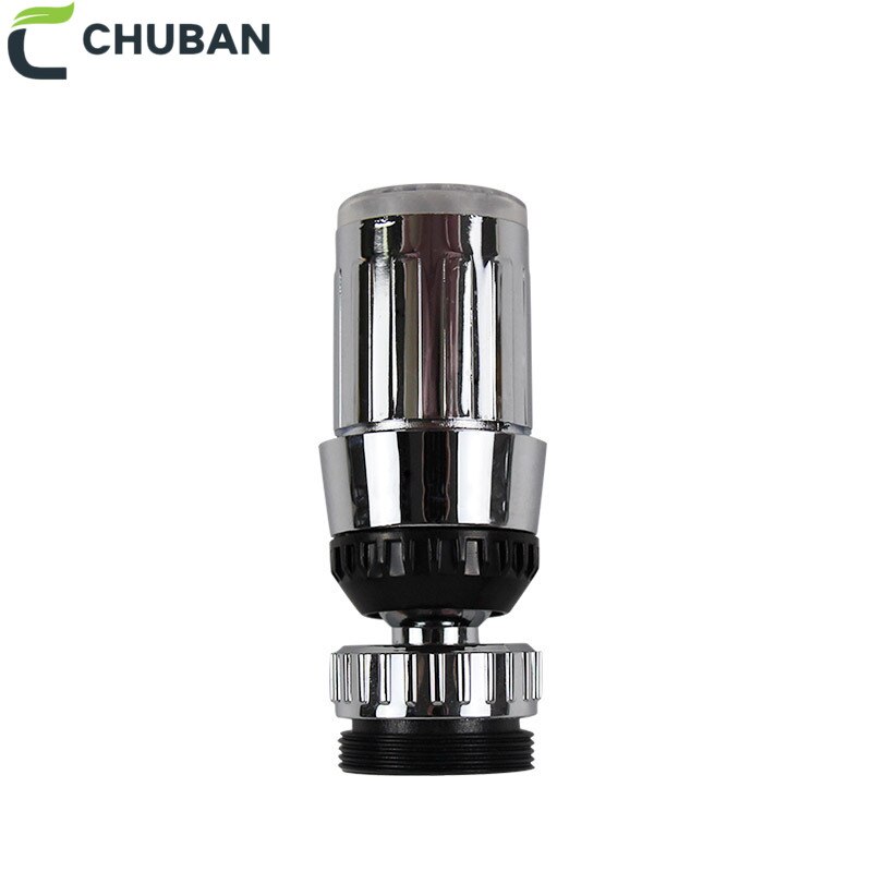CHUBAN 1PC Led Faucet Light Intelligent Water Temperature Control Led Water Tap Kitchen Faucets No Need Battery N94