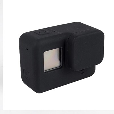 PATCHSKY Siliconen Case voor Gopro Hero 7 6 5 ) zwart Action Camera Body Case + Beschermende Lens Cap voor Go pro gopro5 gopro7: Black