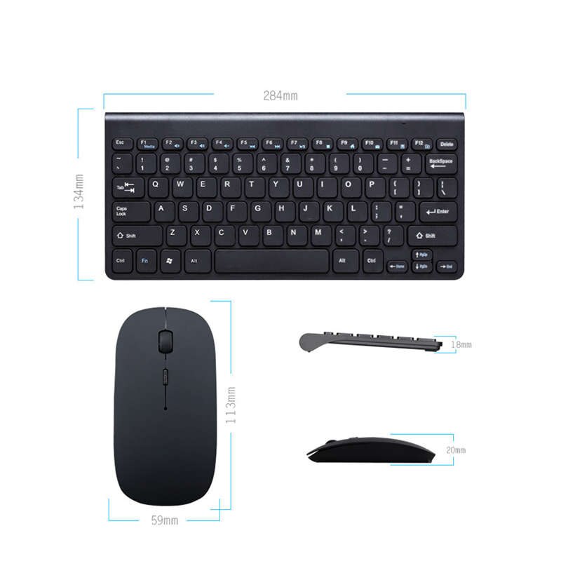 Mini Drahtlose Maus Tastatur Für Laptop Schreibtisch Mac-Computer Heimat Büro Ergonomische Spielen Tastatur Maus Combo Multimedia Weiß