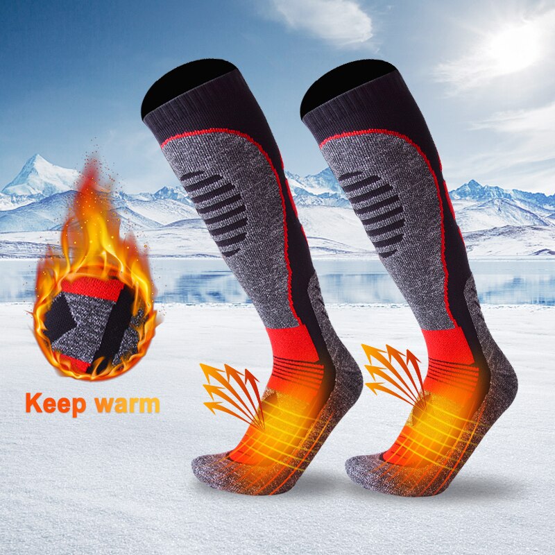 Ski Socken Winter Thermische Verdicken Lange Ski Socke draussen Sport warm Halten Radfahren Laufen Wandern Skifahren Socken Für Mann