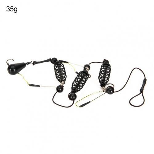1pc String Hook Lightweight Durable Fishing Spring Carp Feeder Fishing Feeder Baitholder for Outdoor Fishing Tackle Accessories: 30g