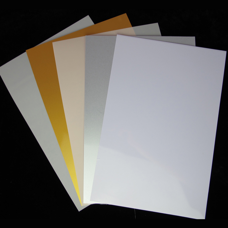 Inkjet PVC Nicht-laminiert Weiß Karte Gold Karte Silber Karte matt Karte Material doppelseitige Menü Rezept Papier a4 pvc karte