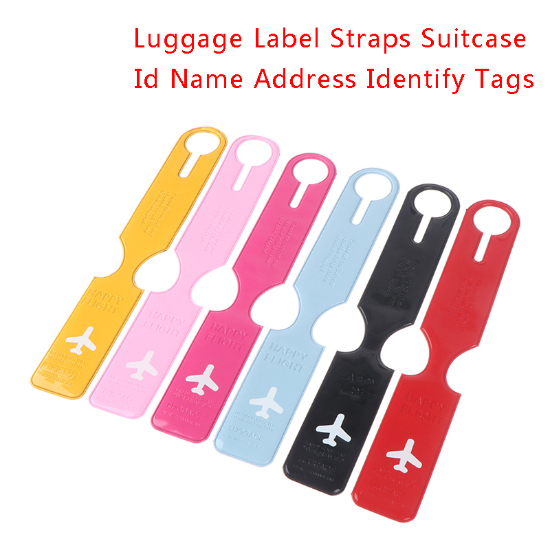 Leuke bagagelabelriemen Koffer Id Naam Adres Identificatielabels Bagagelabels Vliegtuig PVC-accessoires
