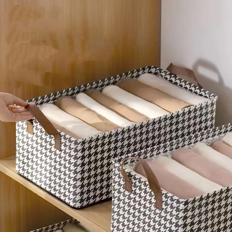 Caja de almacenamiento de ropa con rejilla Qianniao, caja organizadora con marco de acero plegable, caja de almacenamiento estilo cajonera, caja de armario