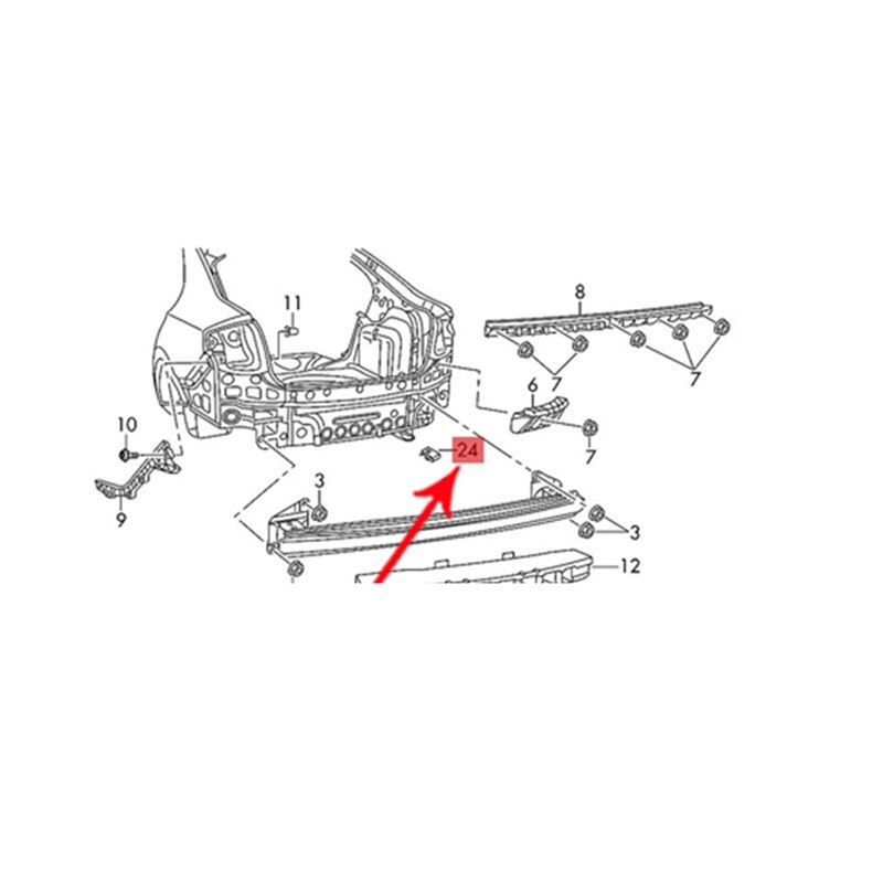 Black Rear Towing Eye Hook Drawbar Cover Cap For Bora Golf 4 MK4 For Skoda Octavia 1J0803663