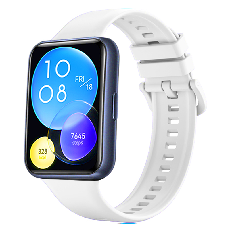 Silikon Band Für Huawei Uhr passen 2 Gurt Smartwatch Armbinde Metall Schnalle Sport Ersatz Armbinde Huawei Uhr passen 2 Correa: Grün Blau