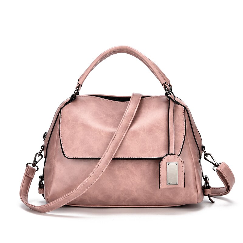 Oude Tang Luxe Schoudertassen Voor Vrouwen Pu Lederen Draagtas Dames Handtas Crossbody: Pink