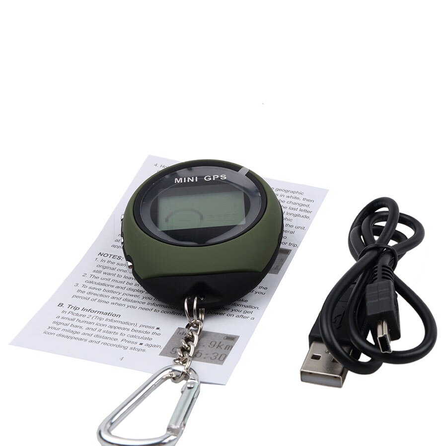 Mini Gps Navigatie Ontvanger Draagbare Outdoor Locatie Finder Tracker Met Kay Keten Usb Oplaadbare Tracking Recorder