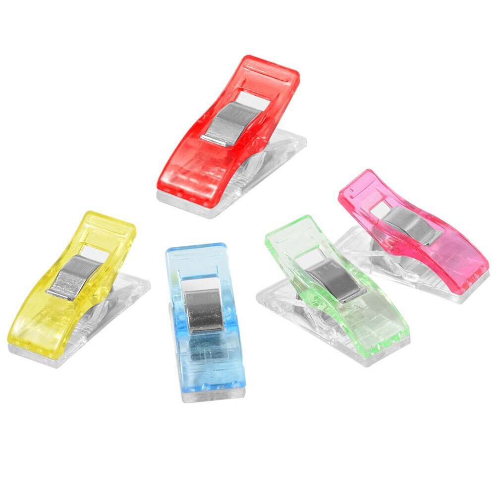 100pcs Plastic Clip Clamp Patchwork Sewing DIY Craft Quilt Binding