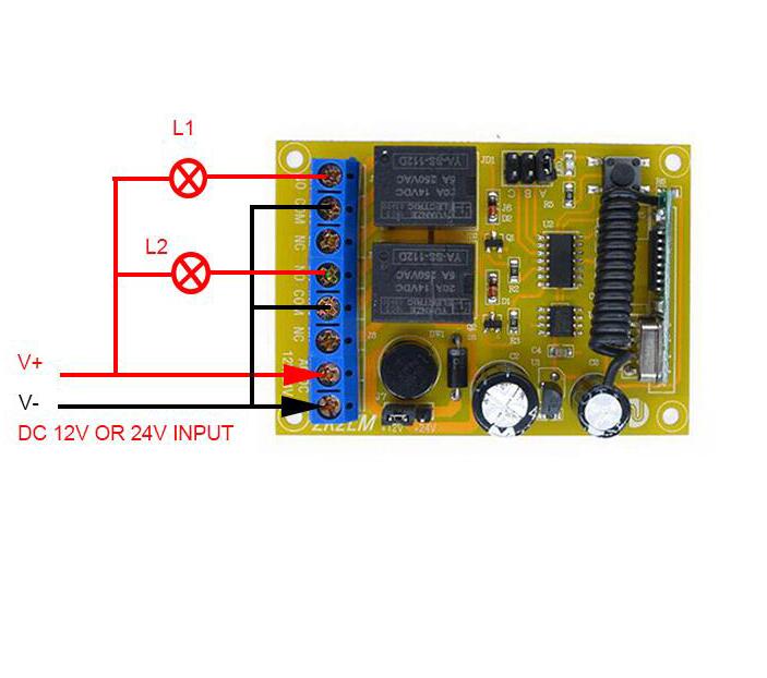 motor fjernkontrollbryter kontroller  dc 12v 24v motor forover revers opp ned veggsender manuell knapp endebryter 433 mhz