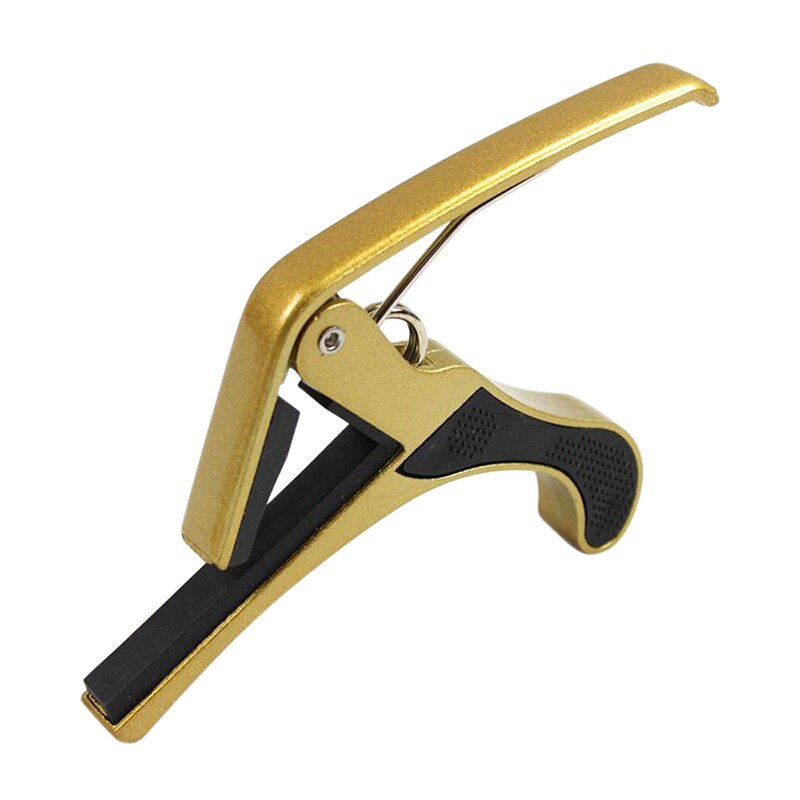 Universal Guitar Capo Aluminum Alloy Metal Folk Change Clamp Key Acoustic Classic Guitar Ukulele Accessories Trigger Capo: Golden