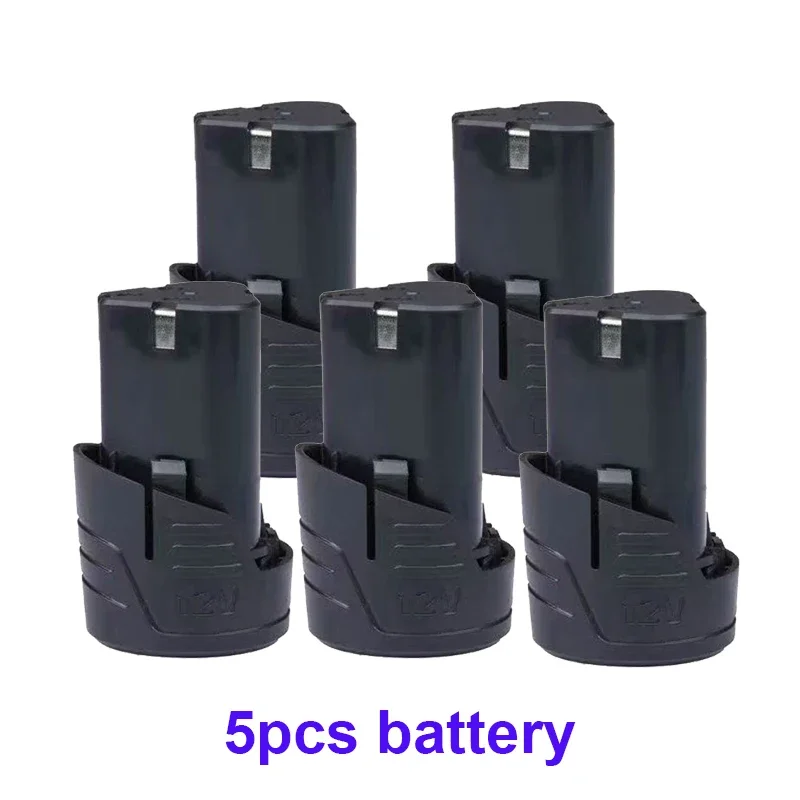 Original 12V 6800mAh Typ D Elektrowerkzeug-Universal-Ladeakku, Elektroschrauber, Lithium-Ionen-Akku für elektrische Bohrmaschinen: Grau