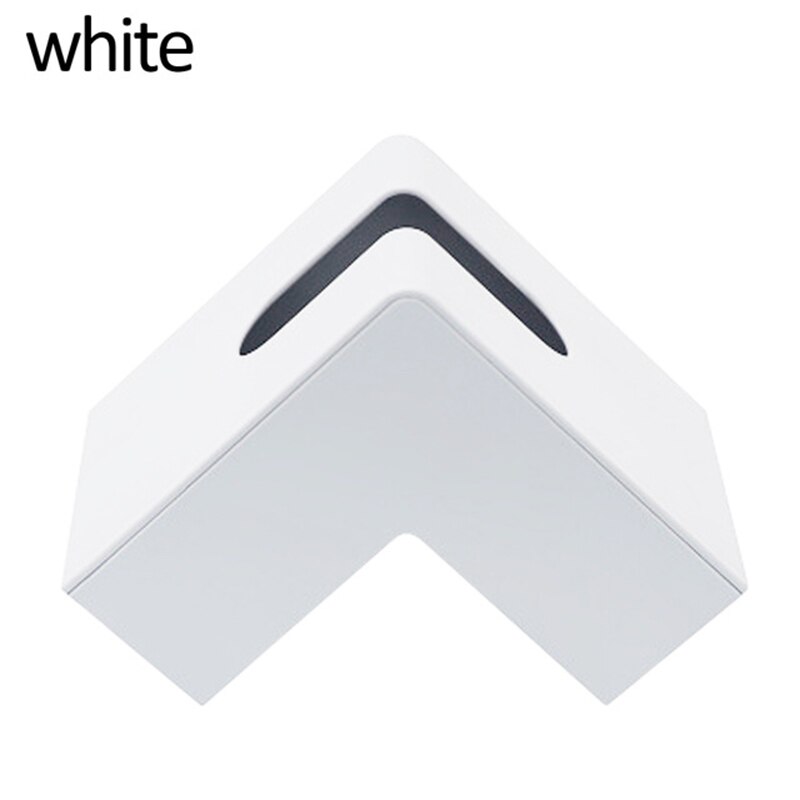 Tissuekasseovertræk trekant nordisk engangspapirholder desktop opbevaring til badeværelse soveværelse kontorindretning kleenex dækning: Hvid
