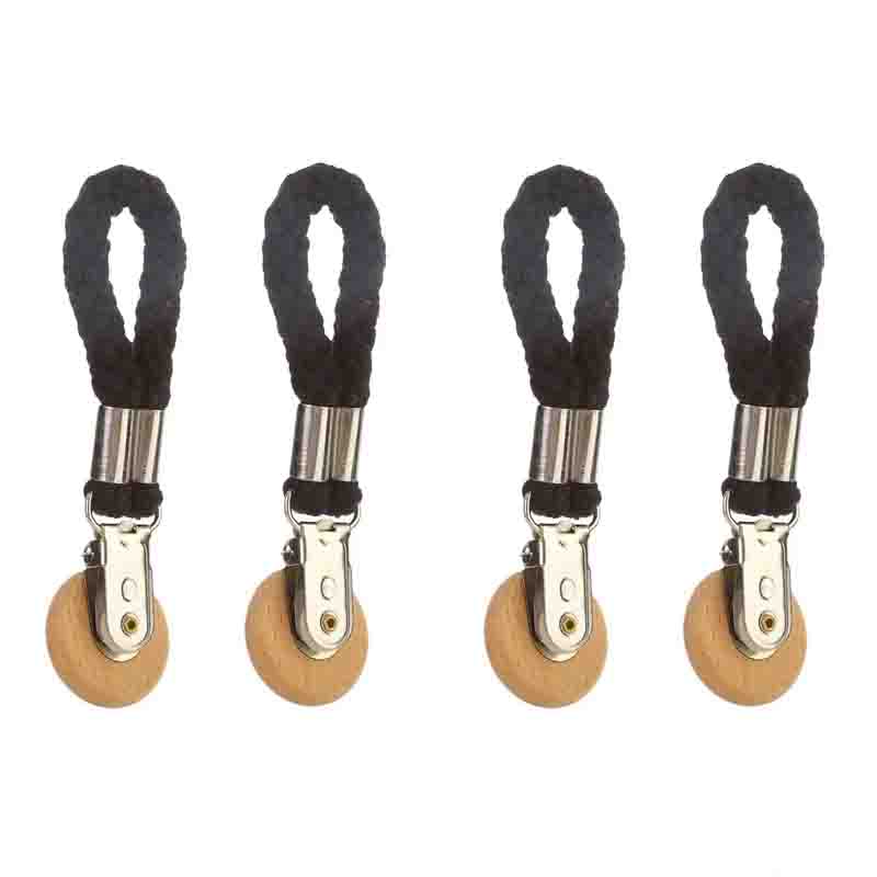 1-6 PCS Huishoudelijke multifunctionele metalen opbergclip Handdoekclip Geweven touw Hangende clip Geen boor Draagbare badkamerhanddoekclip: groen