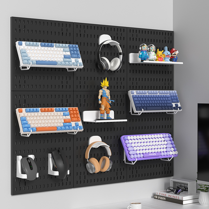 Pegboard-accessoires Organizer Kit Hangende pegboard-panelen Veelzijdige pegboard-kit Plankopslaghaken VOOR oplossingen Wandopslag