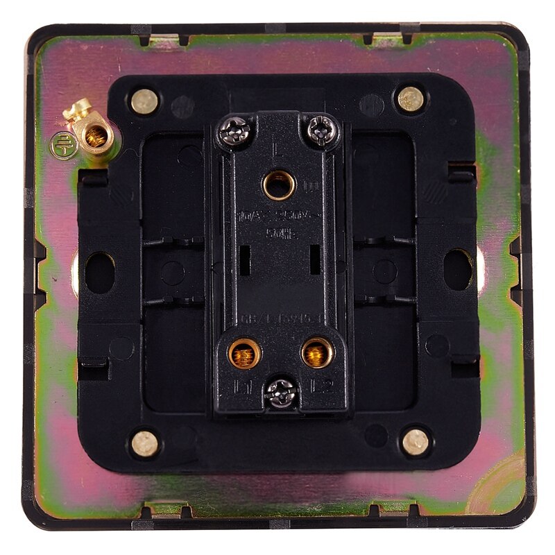 Black 1 Gang 2 Way Wall Switch and Panel Light Switch with Toggle