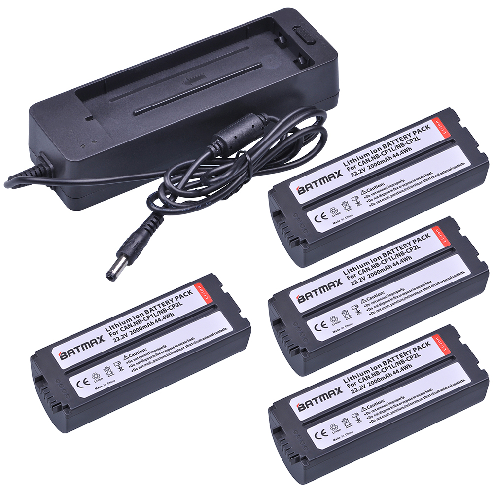 Batmax NB-CP2L NB-CP2LH batterie NB-CP1L et chargeur pour Canon SELPHY CP1500 CP1300 CP1200 CP910 CP900 CP800 CP790 CP780 CG-CP200