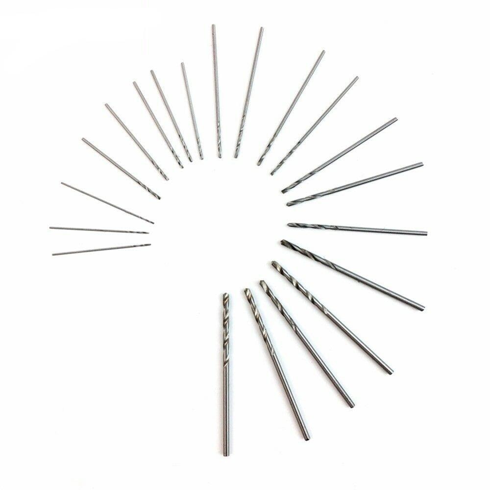 Mini Bohrer Bit High Speed Stahl Micro Wendungen Bohrer Set 0,3mm-1,6mm 20Pcs broca escalonada para metall schraube extractor FDH