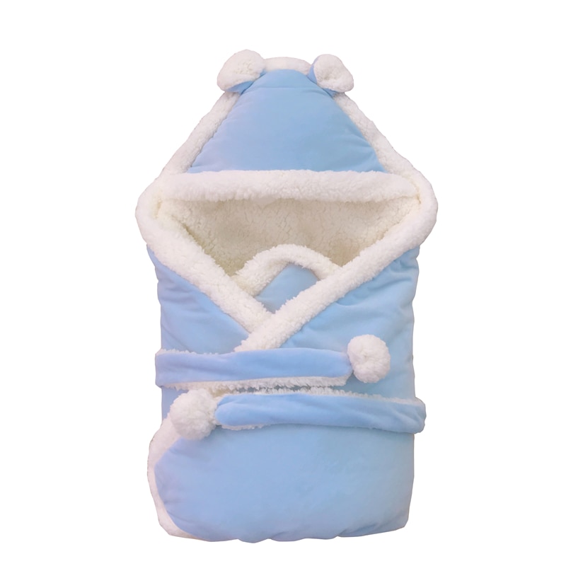 Super Bequem Lammwolle Baby Schlafsack 10 Farben 0-6 Monate Baby Swaddle Kleinkind Neugeborenen Decke Umschlag Winter