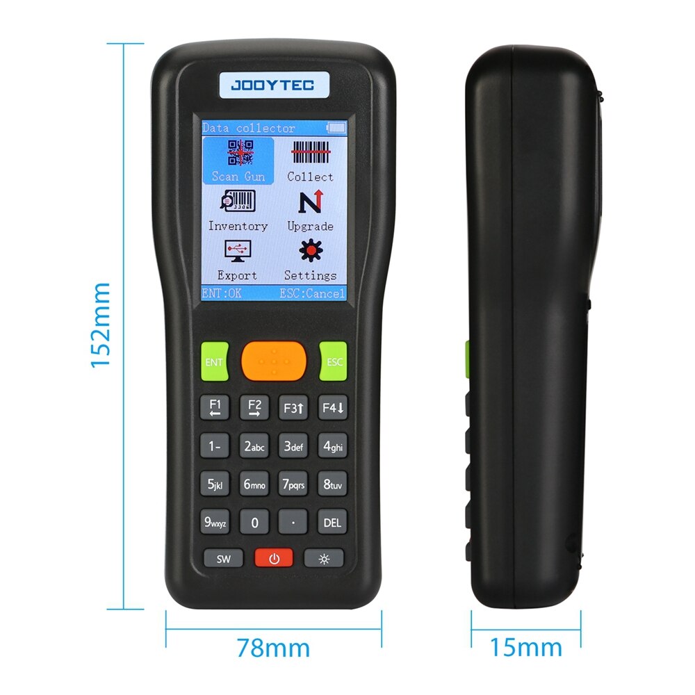 1D RF 2.4G Data Collector Barcode Scanner Terminal Reader Device for Warehouse Inventory Management POS data collector terminal