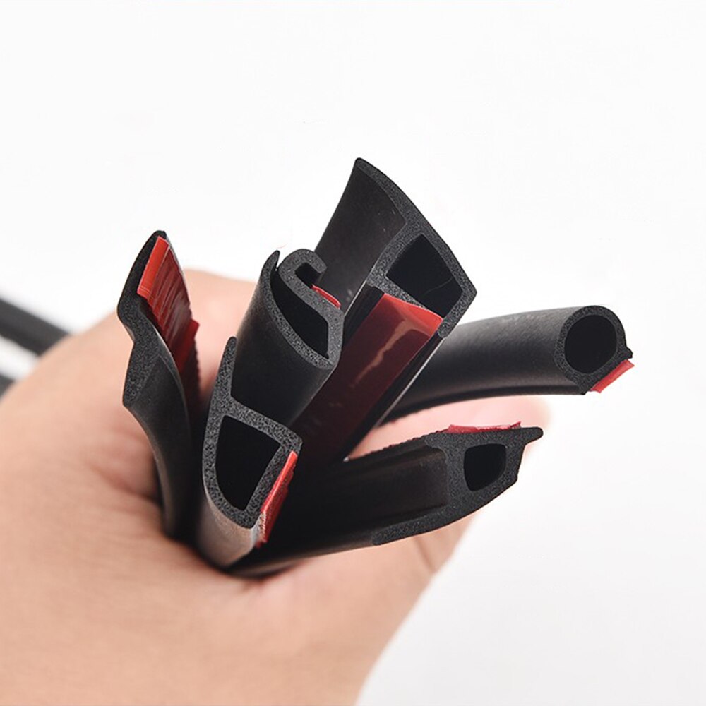 Autodeur Rubberen Afdichting Strip Z Type Geluidsisolatie Tochtstrip Afdichting Rubber Strip Trim Auto Rubber Afdichtingen Z-Vormige seal