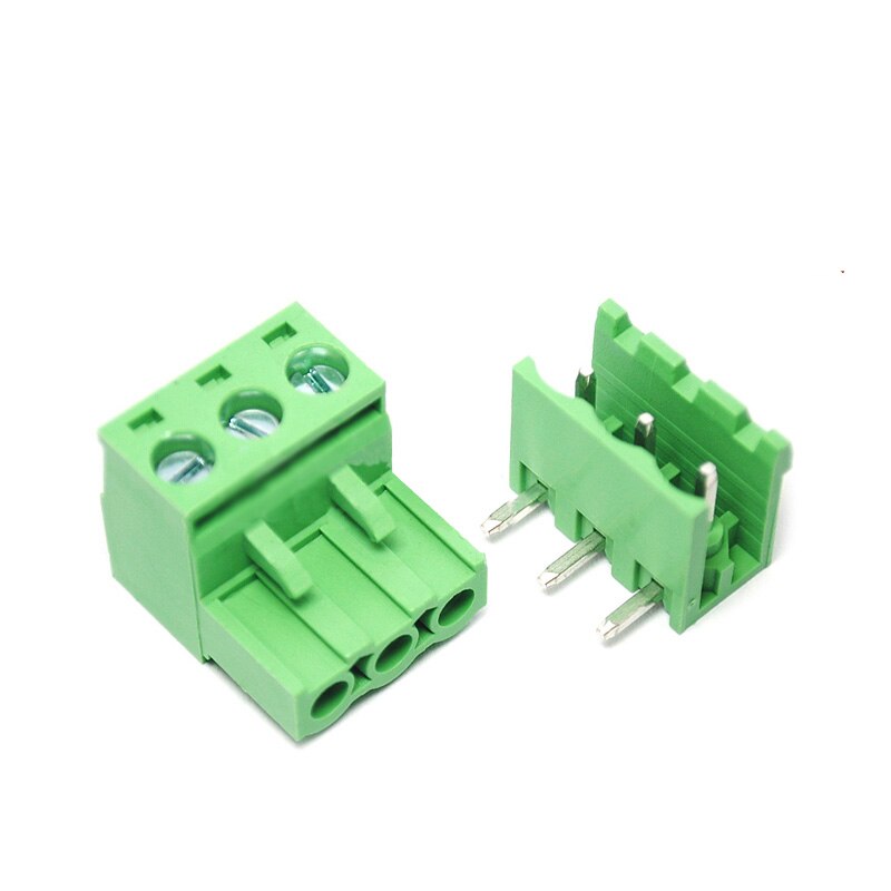 10PCS KF2EDGK 5.08mm plug-in terminal block pcb connector 2P / 3/4/5/10 / 12P straight bent foot