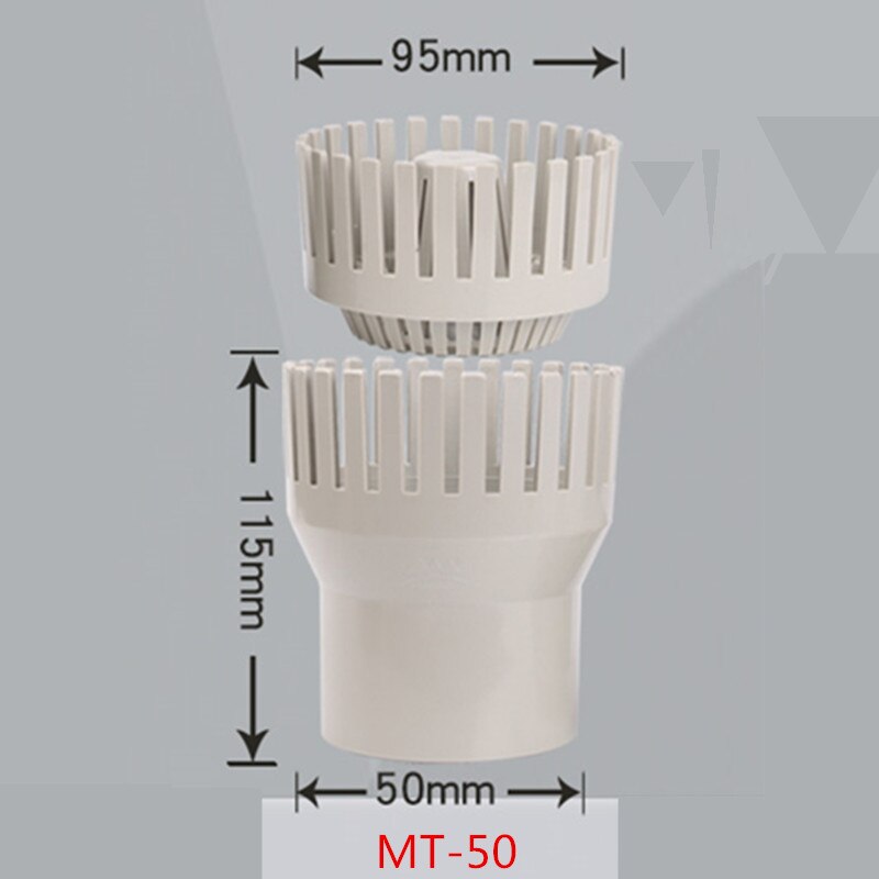 Surface suction koi pond filter, pond surface drainage collecting fallen leaves drain Overflow pipe connection fish pond Skimmer: MT-601-50