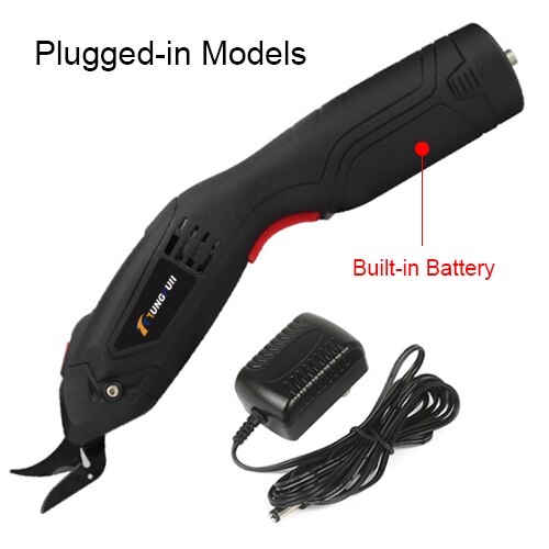 Tijeras eléctricas multiusos para tela de cuero corte de tela, tijeras de mano de costura de tela sin cable recargable: Set 2
