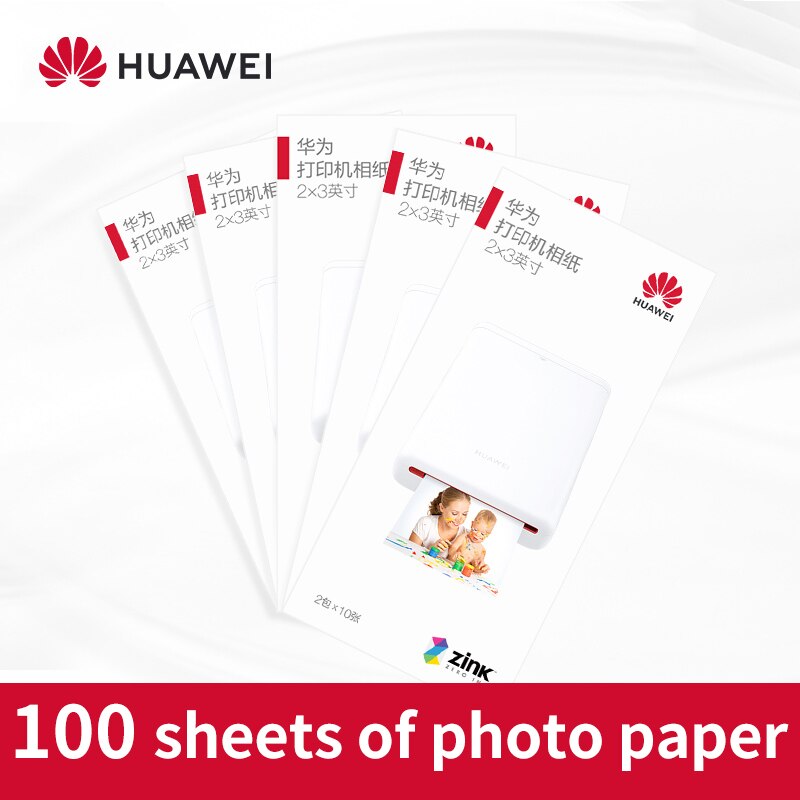 Original Zink 2*3 zoll 50*76mm Für Huawei Drucker Foto Papier Kanon zoemini LG PD261 251 233 239SP: 100