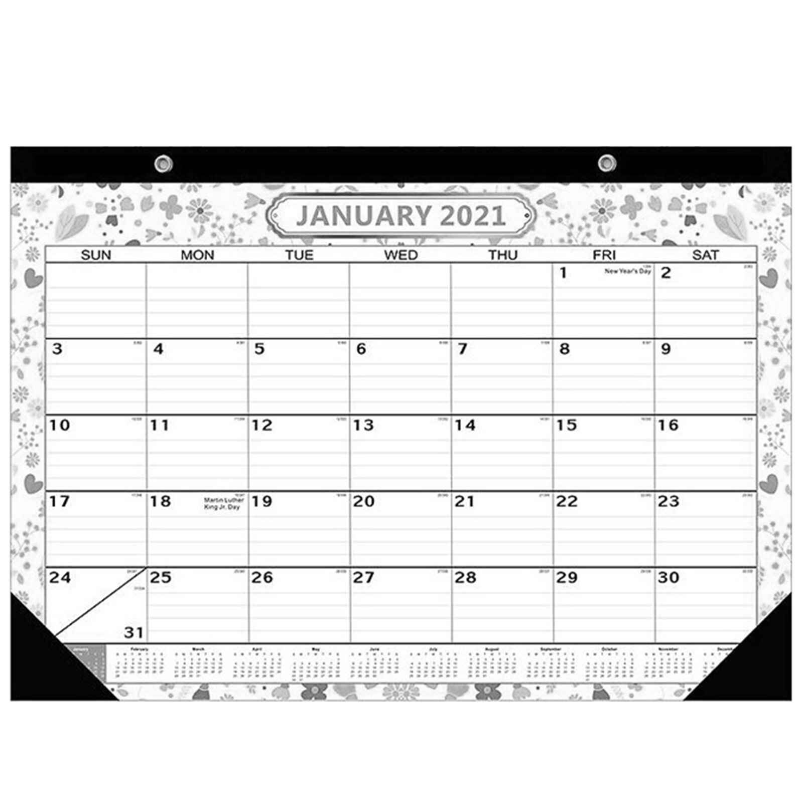 Bloco grande do calendário da parede do gêmeo-fio encadernado com julian datas o presente dos artigos de papelaria você pode obter mais feito em menos cronograma do planejador do tempo: A2
