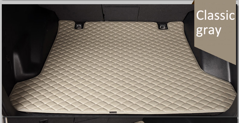 car Trunk mats for Mercedes Benz M ML GLE class W164 W166 250 300 320 350 400 450 500 550 rugs car styling carpet: gray