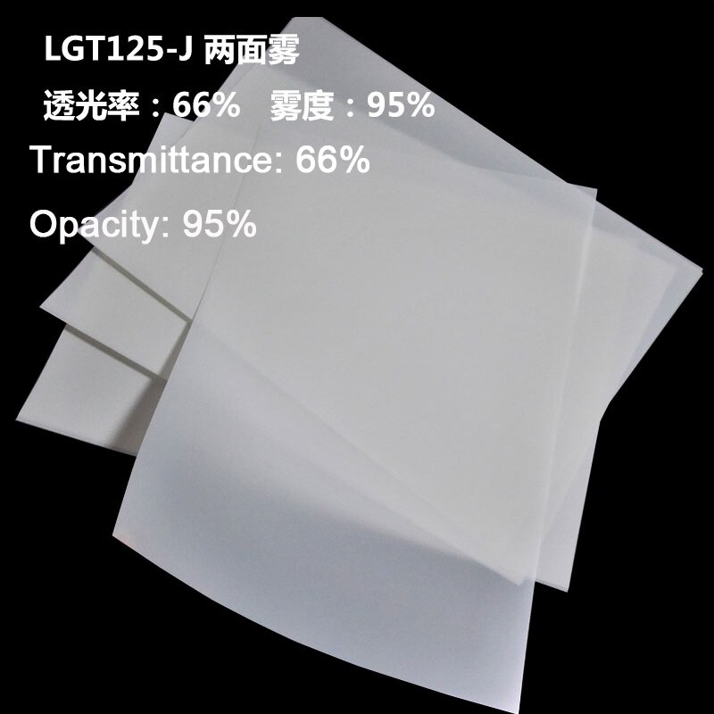 LCD screen, homogenizing film, flat panel light, LED light diffusing film, uniform light PET film, light guiding film