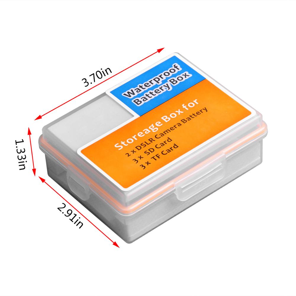 NP-FW50 Camera Batterij opbergdoos Waterdichte SD TF Geheugenkaart doos voor Sony Alpha a3000, a5000, a5100, a6000, a6300, a6400